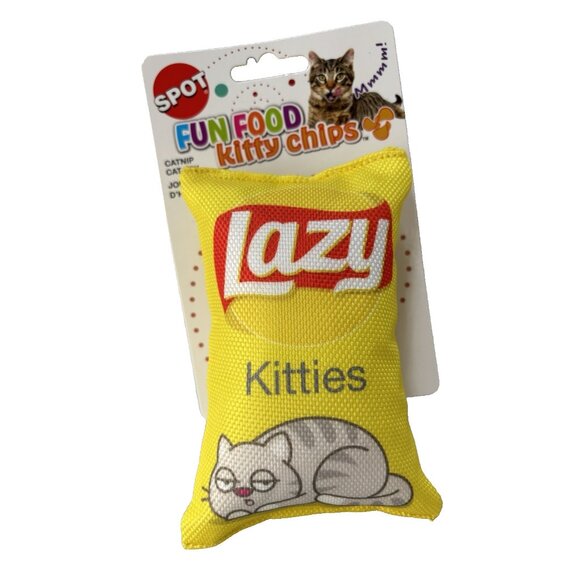 Cat Toy Fun Food Kitty Chips Lazy Kitties Cat Toy w/ Catnip 5" Cat Toy NEW - Picture 2 of 6